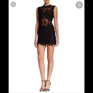 Issue New York lace mesh sheer black